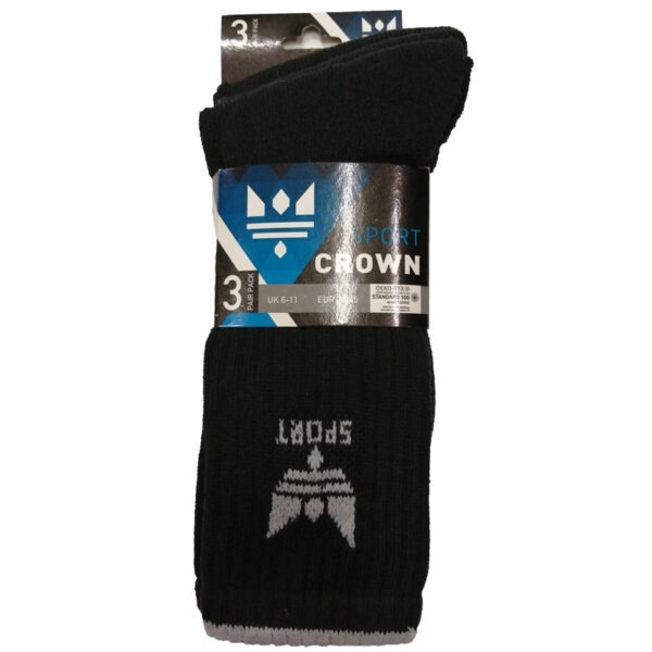 3-Pk-Sports-Sock-Black