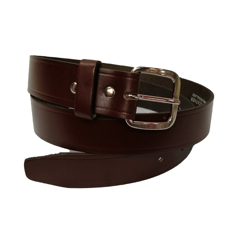 Mens Brown Leather Belt - Lavins Of Swinford
