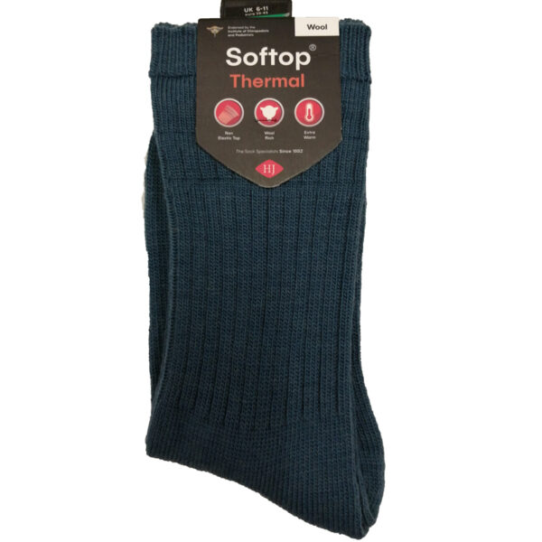 Thermal-Soft-Top-Sock-Blue