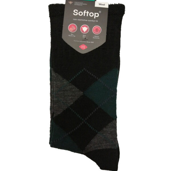 Wool-Soft-Top-Sock-Black-Diamond