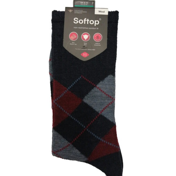 Wool-Soft-Top-Sock-Navy-Diamond