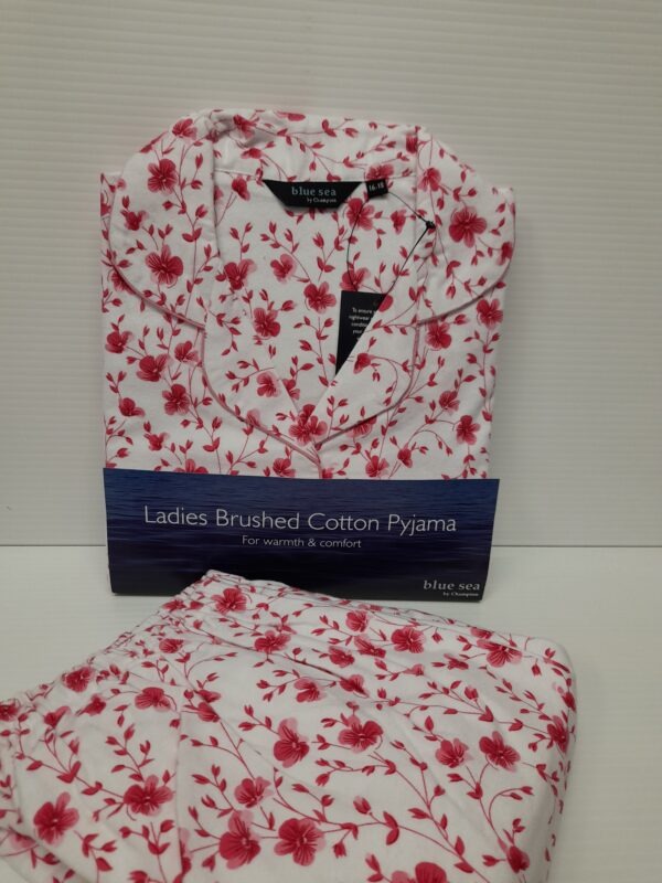Ladies Brushed Cotton Pyjamas
