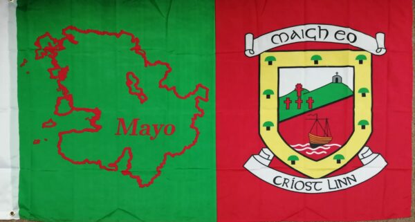 5ft x 3ft Crested Mayo Flag
