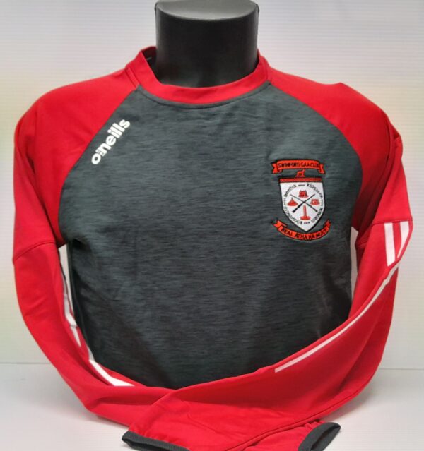 Swinford Osprey Crew Neck Melange Tonal Black/Red/White