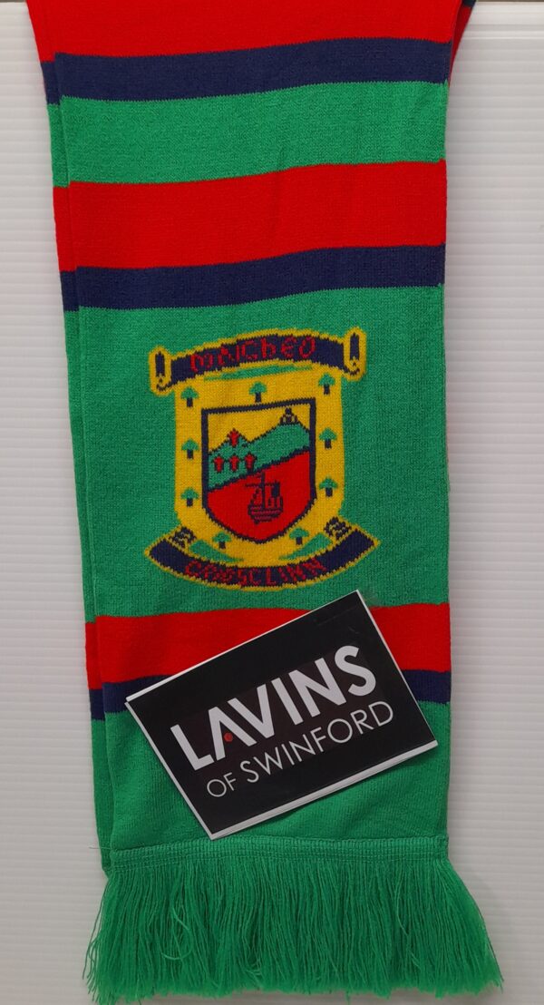 Mayo Jacquard Scarf Green/Red......6FT long