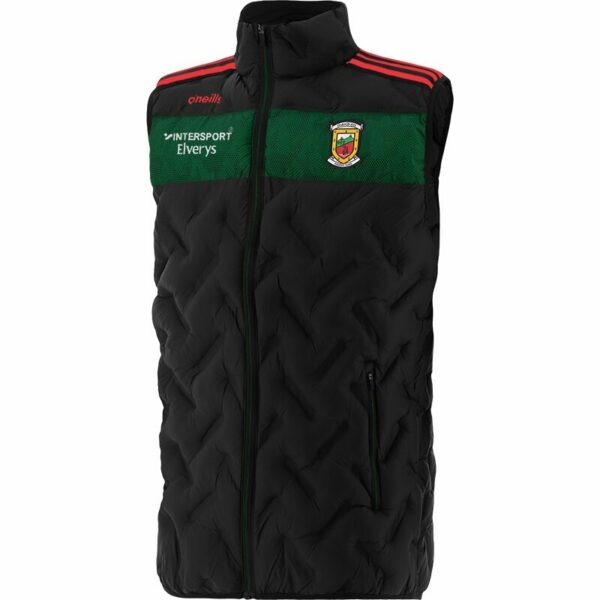 Rockway padded gilet black/bottle/red