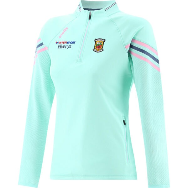 Mayo Weston 1/2 Zip Top Green/Marine/Pink