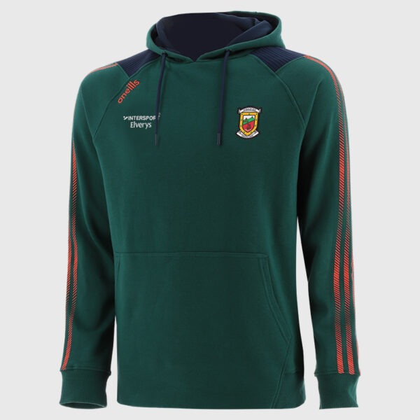 mayo dynamo fleece overhead hoody bottle/marine/red