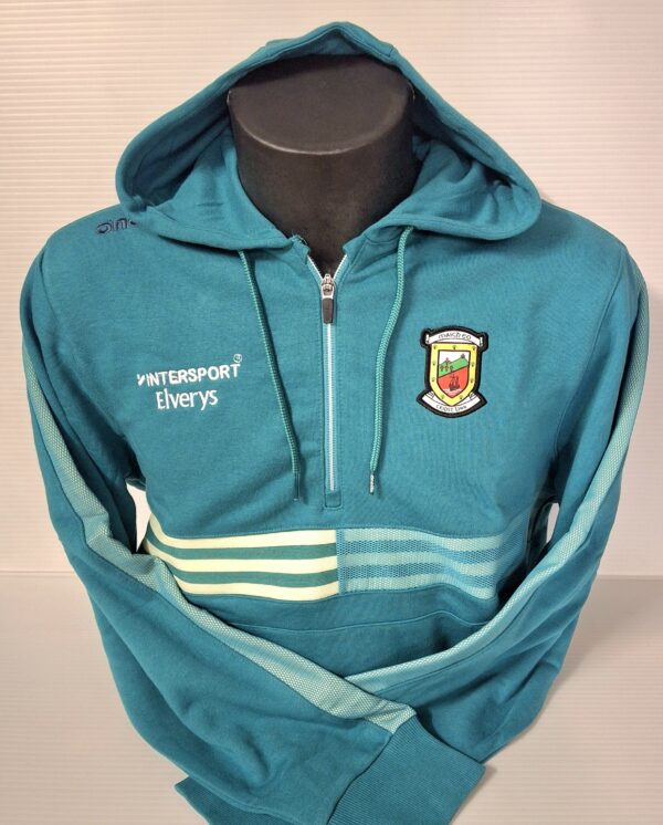 Nepal Fleece 1/2 Zip Hoodie Teal/Beige Marine